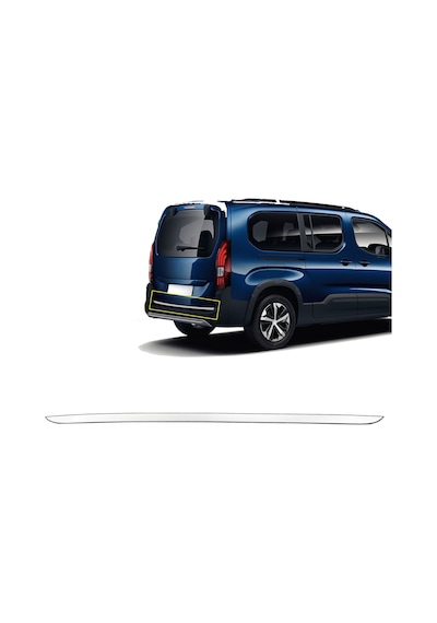 Nova Krom Peugeot Rifter Krom Bagaj Alt Çıtası 2019 Üzeri
