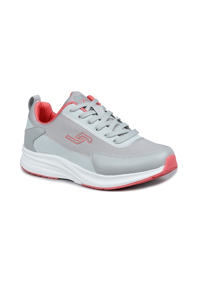 Jump 28086 Gri - Somon Pembe Kadın Sneaker Günlük Spor Ayakkabı Açık Gri - Somon