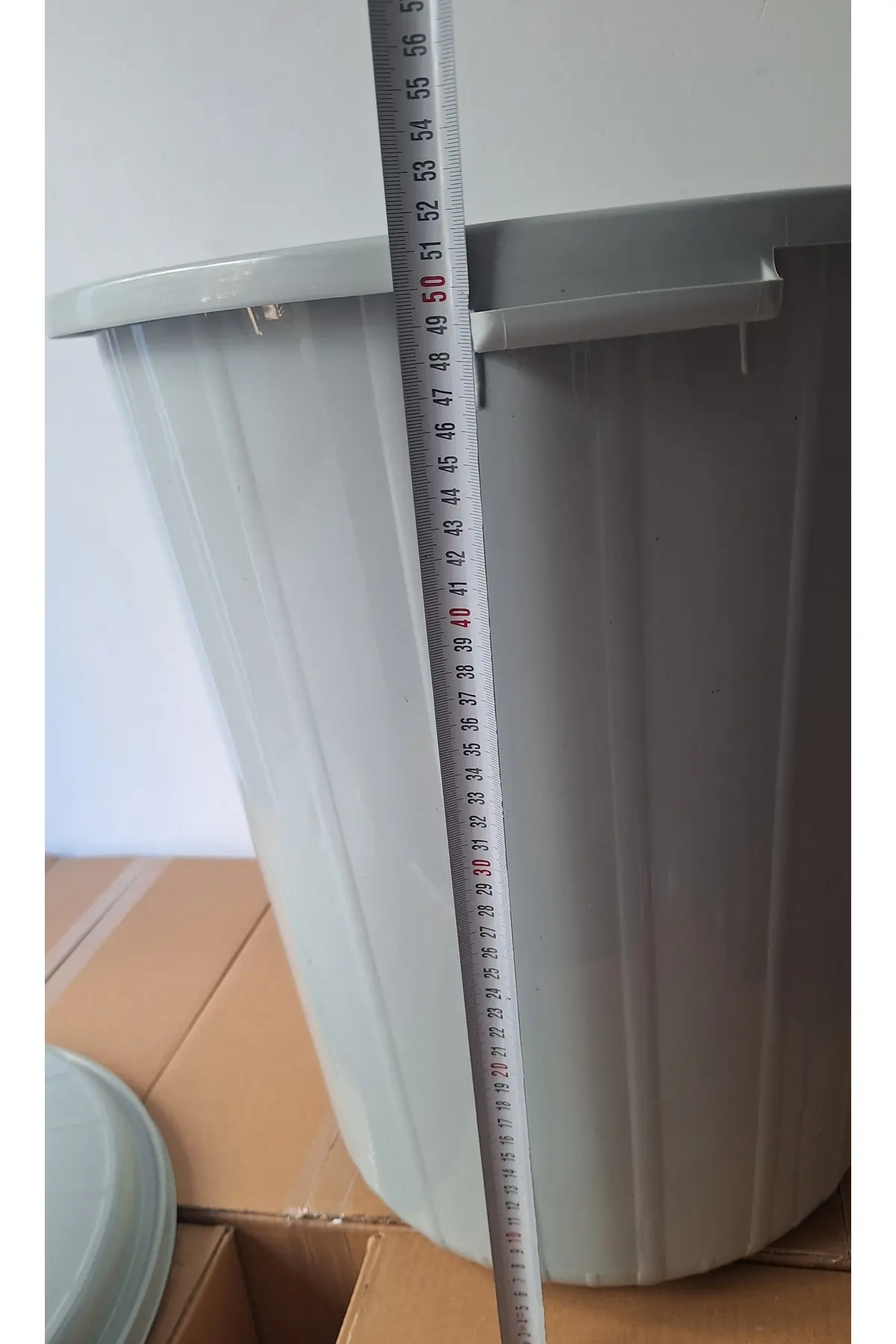 Hürpa Tedarik 70 Lt Çöp Kovası Gri Açık Gri