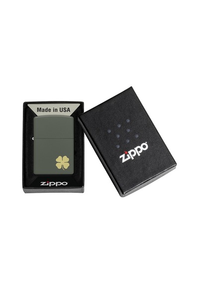 Zippo 221 Four Leaf Clover Design Çakmak - 49796-093918