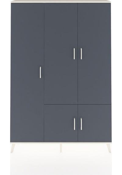 Arges Dolap 7 Raflı 5 Kapaklı Tek Askılı 132x30x195 Aytaşı-an... Aytaşı