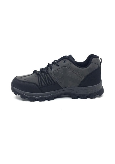 Step Erkek Günlük Kışlık Su Soğuka Dayanıklı Outdoor Spor Ayakkabı Füme - Siyah
