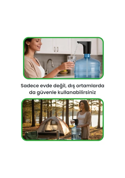 Flowblue Yeni Nesil Ultra Sessiz Ve Ultra Hızlı Otomatik Damacana Pompası Siyah Diğer