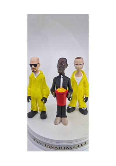 Breaking Bad 3 Lü Figür Set 20 Cm Walter White Jesse Pinkman Gustavo Fring