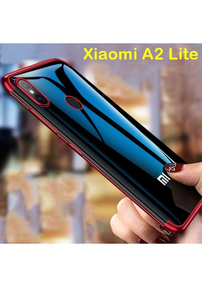 Xiaomi Mi A2 Lite Ince Köşeleri Renkli Şeffaf Kaliteli Kılıf