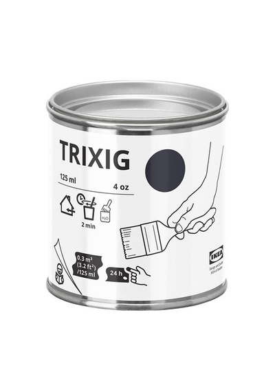 Ikea Trıxıg Ahşap Boyası, Siyah, 125 Ml