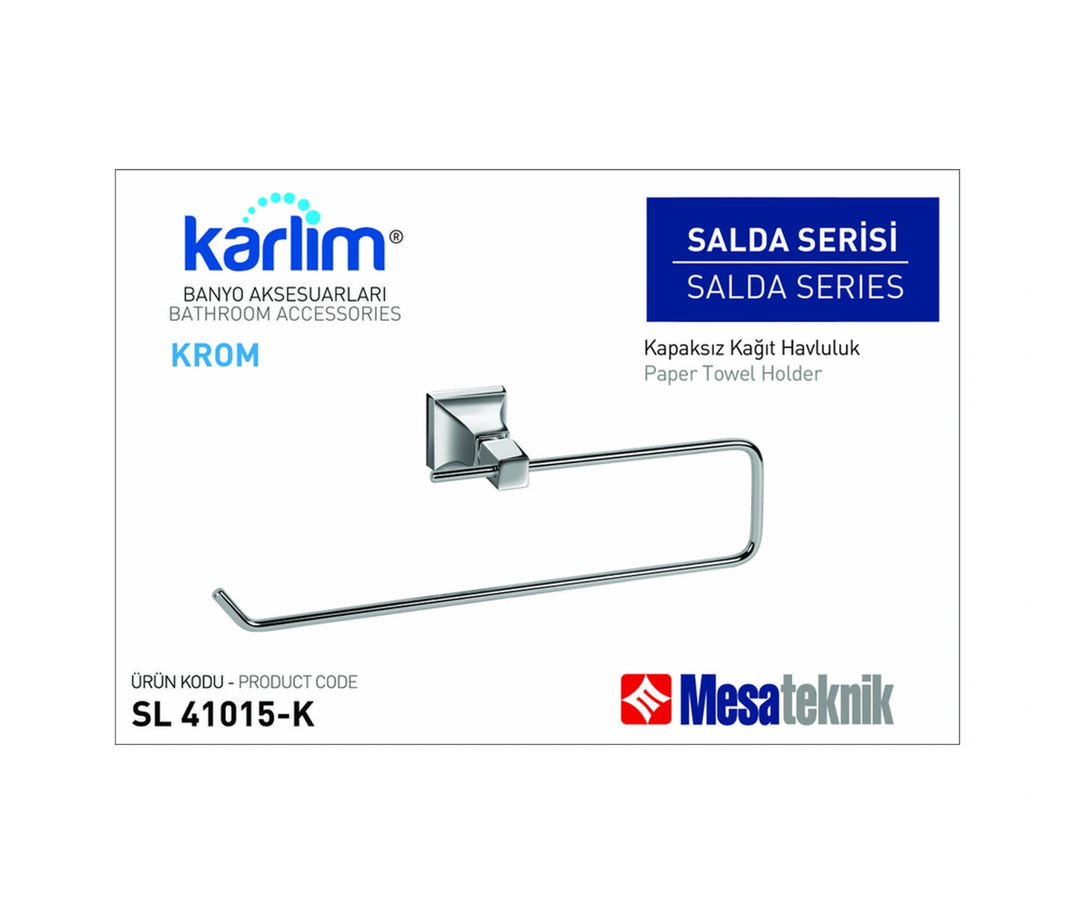 Karlim Salda Serisi Kapaksız Kağıt Havluluk Krom