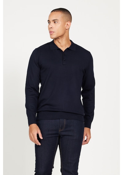 AC&Co / Altınyıldız Classics Erkek Lacı Standart Fit Normal Kesim Polo Yaka Triko Kazak Lacivert AC&Co / Altınyıldız Classics Erkek Lacı Standart Fit Normal Kesim Polo Yaka Triko Kazak Lacivert
