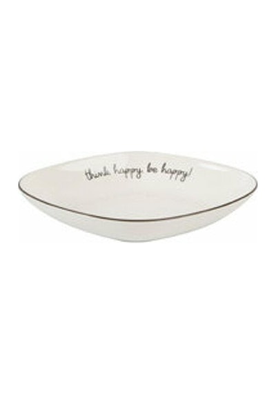 Porland Hope Serisi Oval Çukur Tabak 20x26cm Beyaz