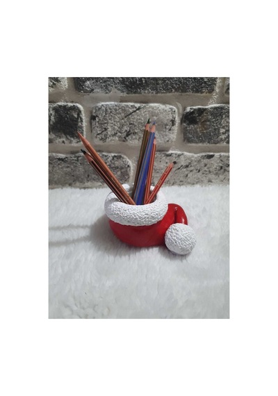 El Yapımı Noel Baba Şapkası Modelli Kalemlik. Diğer