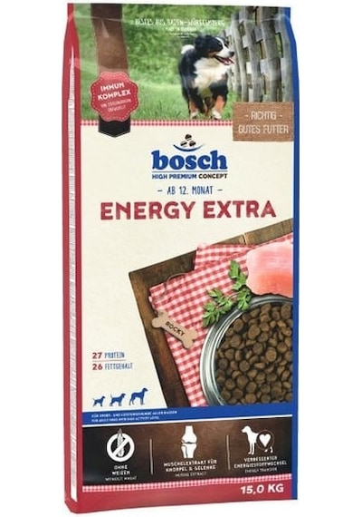 Bosch Energy Extra Kümes Hayvanlı Yetişkin Köpek Maması 15 KG