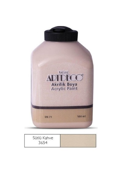 Artdeco 500ml Sütlü Kahve Akrilik Boya 3654