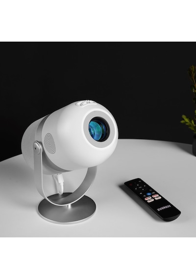 Everest Pj09, 150 Led Lümen, 1280x720, 1xtype-c, 1xhdmı, 1xusb, Wifi, Bluetooth, 50.000 Saat Led Ömrü, 3w Speaker, Android 9.0, Full Hd Projeksiyon Cihazı