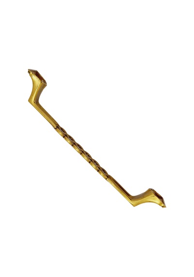 Metal Kulp Kristal Antiksarı 160mm - 5 Adet Sarı