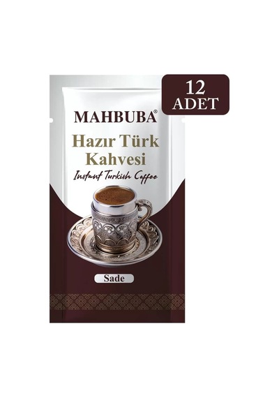 Mahbuba Sade Şekersiz Hazır Türk Kahvesi 12x6gr