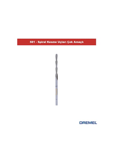 Dremel 561 Spiral Kesme Uçları Çok Amaçlı 3adet 26150561ja