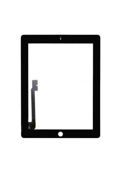 Apple iPad Uyumlu 3 A1389 Butonlu Dokunmatik Siyah