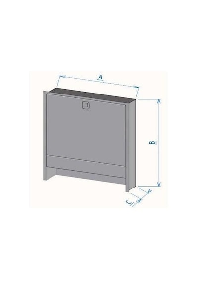 Eryıl Sıva Altı Kollektör Dolabı 80x60x10 Cm