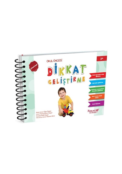 Dikkat Geliştirme 3 Yaş Kitabı - Oğuz Saygın - Yumurcak Yayınları
