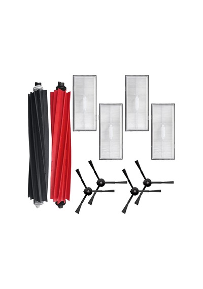 Roborock S8 , S8 Plus , S8 Pro Ultra Uyumlu Siyah 10 Parça Yedek Set