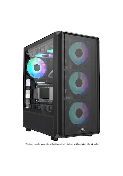 Powerboost PB-P3602BB 850 W 80+ Bronze Gamıng Mıd Tower PC Kasa