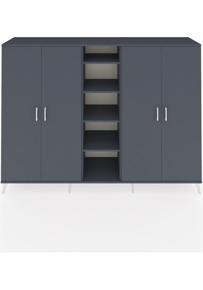 Hyperion Dolap 12 Raflı 4 Kapaklı 220x44x163 Antrasit-antrasit Antrasit-antrasit Hyperion Dolap 12 Raflı 4 Kapaklı 220x44x163 Antrasit-antrasit Antrasit-antrasit