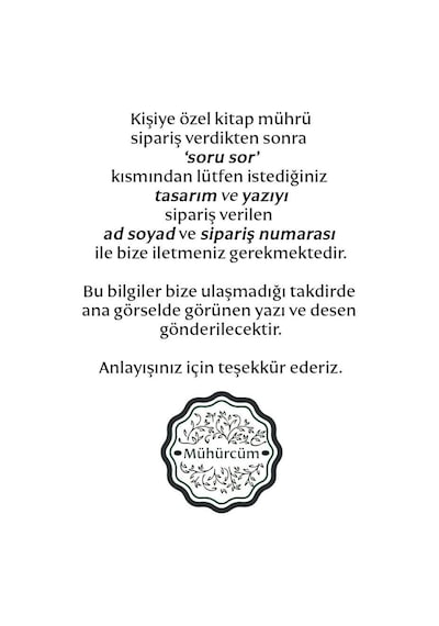 Kişiye Özel Öğretmen Kaşesi Mührü Kitap Mührü Ve Istampa Set R5814-09