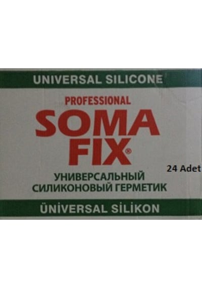 24 Adet 320 Gr Beyaz Somafıx Genel Amaçlı Silikon 1 Koli Beyaz