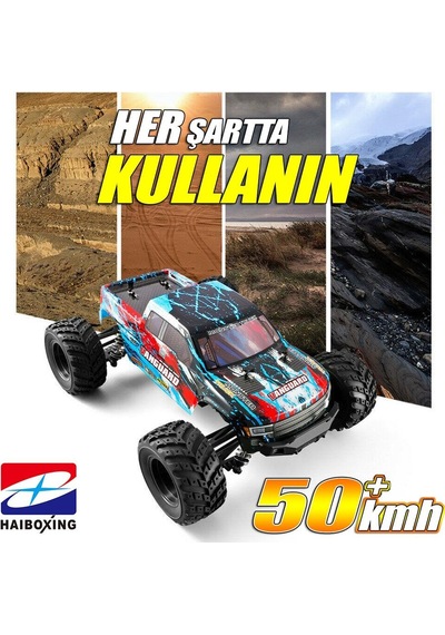 Haıboxıng Rc 1/12 903 Vanguard 50+ Km/h Sürat 4x4 Uzaktan Kumandalı Rc Model Araba Rtr Elektrikli 4wd Offroad Truck Mavi