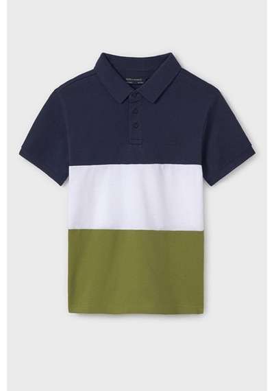 Erkek Çocuk 10-16 Yaş Polo Yaka T-shirt 6132 Lacivert Lacivert