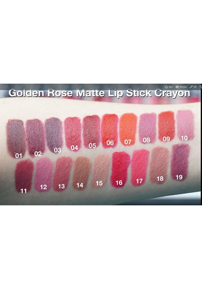Matte Lipstick Crayon No: 16 - Besleyici Nemlendirici Mat Kalem Ruj Çok Renkli