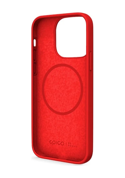 Epico Apple Uyumlu iPhone 13 Magsafe Manyetik Silikon Kılıf Red Kırmızı