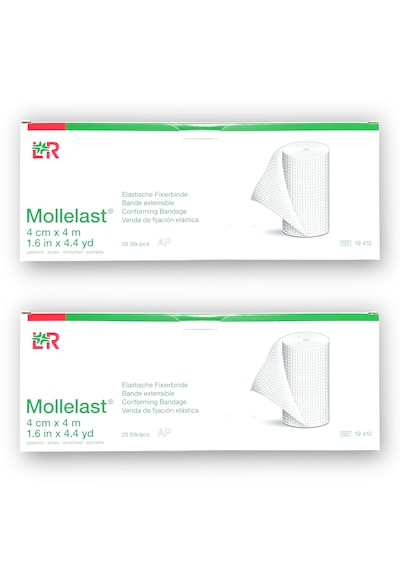 Mollelast Elastik Kompresyon Bandajı 4 Cm X 4 M- 2 Kutu 40 Adet