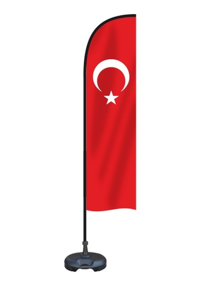 Türk Bayrağı Yelken Bayrak Tek Ebat