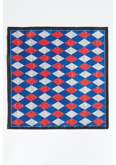Ac&Co / Altınyıldız Classics Erkek Lacivert - Bordo Desenli Mendil Lacivert - Bordo
