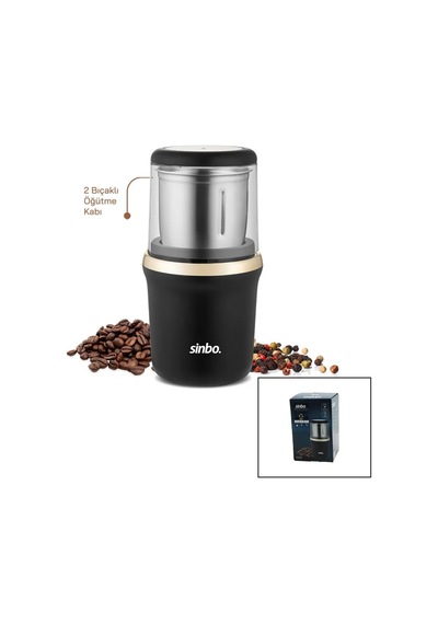 Jenerik Kahve & Baharat Öğütücü 200w Çelik Bıçak, 100 G Çok Renkli