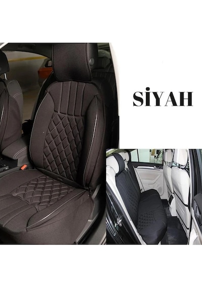 Volkswagen Passat B8 Lüks Oto Koltuk Minderi Ön Arka 5'li Takım Siyah Fs