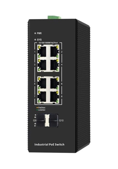8 Port 10/100/1000 +2 Ge Sfp Endüstriyel Poe Switch-118437