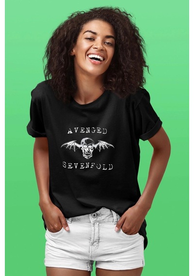 Startmore Ko Buta Avenged Sevenfold Baskılı Unisex Siyah Tişört Tk1236 Siyah
