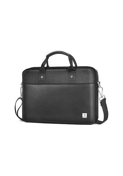 Wiwu Hali Serisi 1680d Su Geçirmez Polyester Kumaş Çapraz Vücut Askılı 15.6 İnç Laptop Çantası Siyah