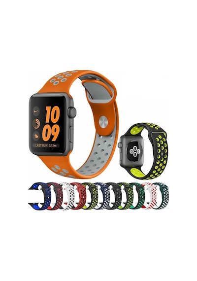 Apple Uyumlu  Watch 1 2 3 4 5 6 7 38 MM 40 MM 41 MM Spor Silikon Tme Kordon