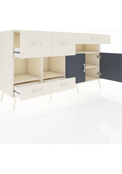 Hyperion Konsol 4 Raflı 5 Çekmeceli 2 Kapaklı 176x44x99 Aytaşı-antrasit/aytaşı Aytası/antrasıt - Aytası Hyperion Konsol 4 Raflı 5 Çekmeceli 2 Kapaklı 176x44x99 Aytaşı-antrasit/aytaşı Aytası/antrasıt - Aytası