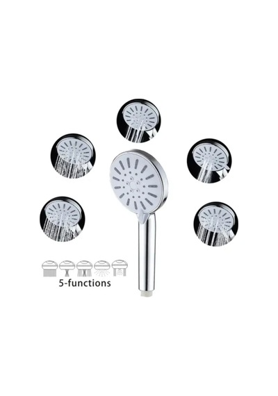 5 Fonksiyonlu Snowball Duş Başlığı Plastik Diğer