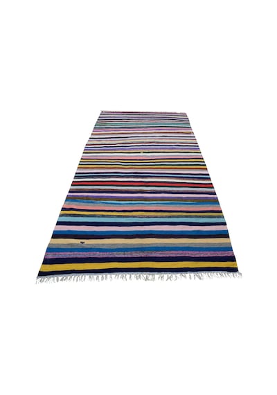 Kilim Antik El Dokuma Pamuklu Anadolu Yörük Kilimi 0076 - Yeni - Çok Renkli