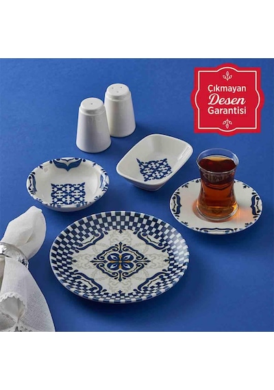 Neva N3204 Pars 26 Prç Kahvaltı Takımı Lacivert
