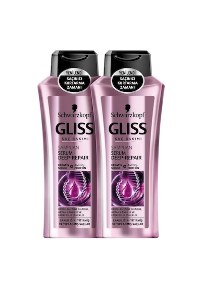 Schwarzkopf Gliss Onarıcı Şampuan 2x360 ML