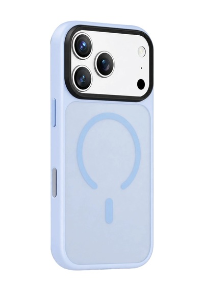 Joko Apple iPhone Uyumlu 18 Pro Max Megane Magsafe Kapak - Sierra Blue Çokrenkli