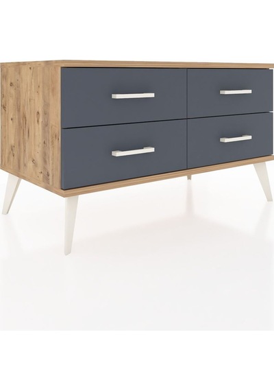 Hyperion Şifonyer 4 Raflı 88x44x48 Çam-çam/antrasit Çam/antrasit Hyperion Şifonyer 4 Raflı 88x44x48 Çam-çam/antrasit Çam/antrasit