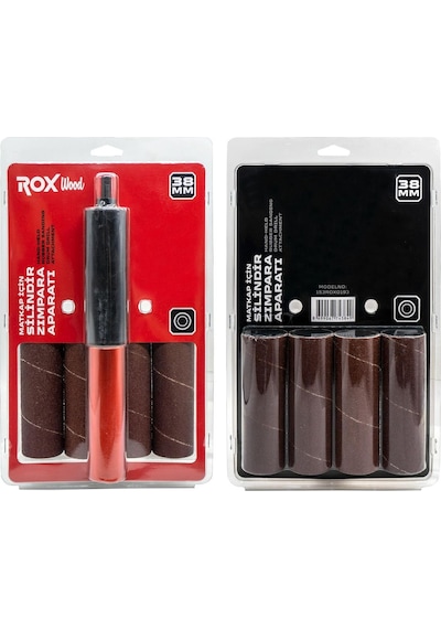 Rox Wood 0193 Matkap İçin Silindir Zımpara Aparatı 38 Mm