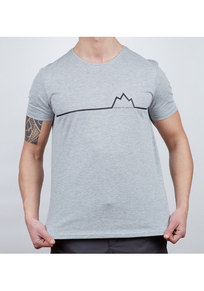 Alpinist Nordic Erkek T-Shirt Gri Melanj L (600609)